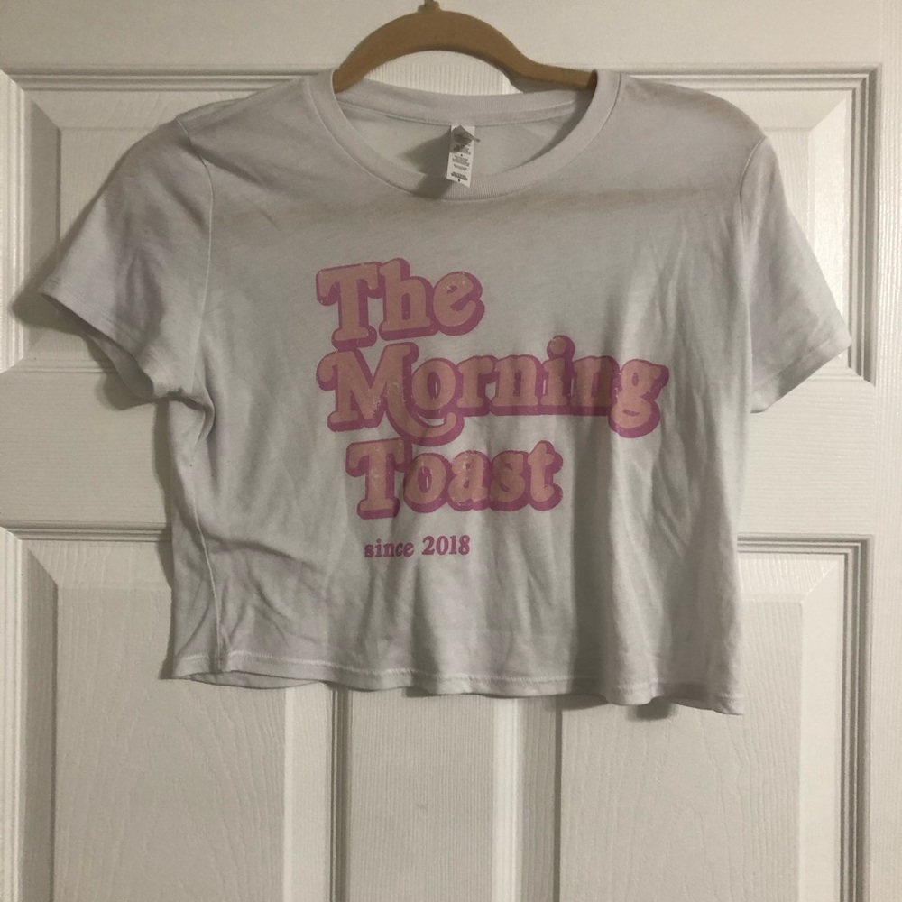 The morning toast merch crop top